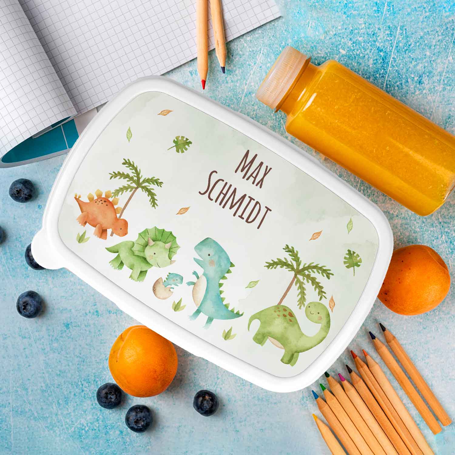 Bedruckte Lunchbox für Kinder - Dinos