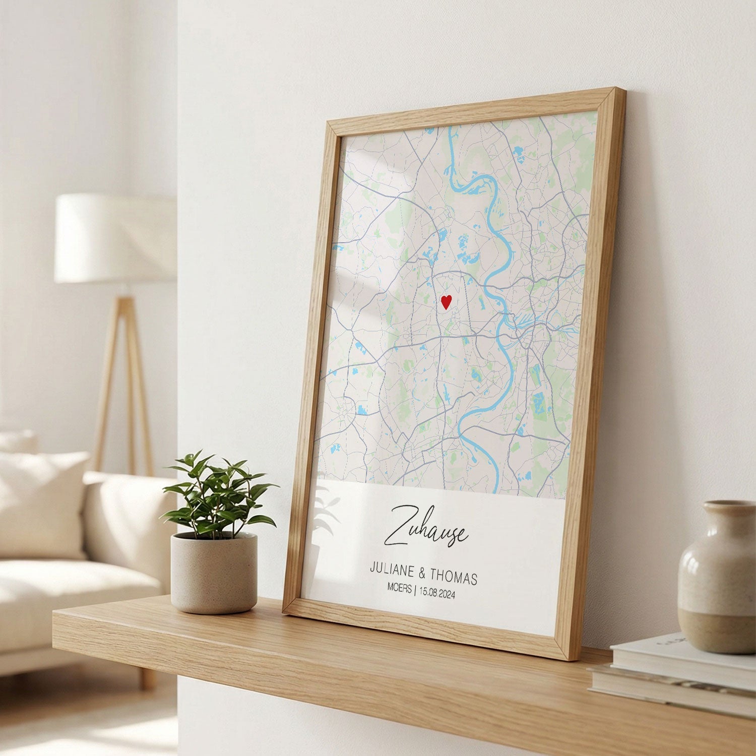 Personalisiertes Poster - Zuhause - Personalisiertes Geschenk