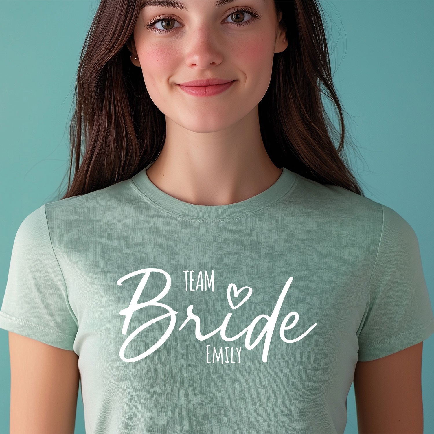 Personalisiertes T-Shirt für Damen - TEAM Bride