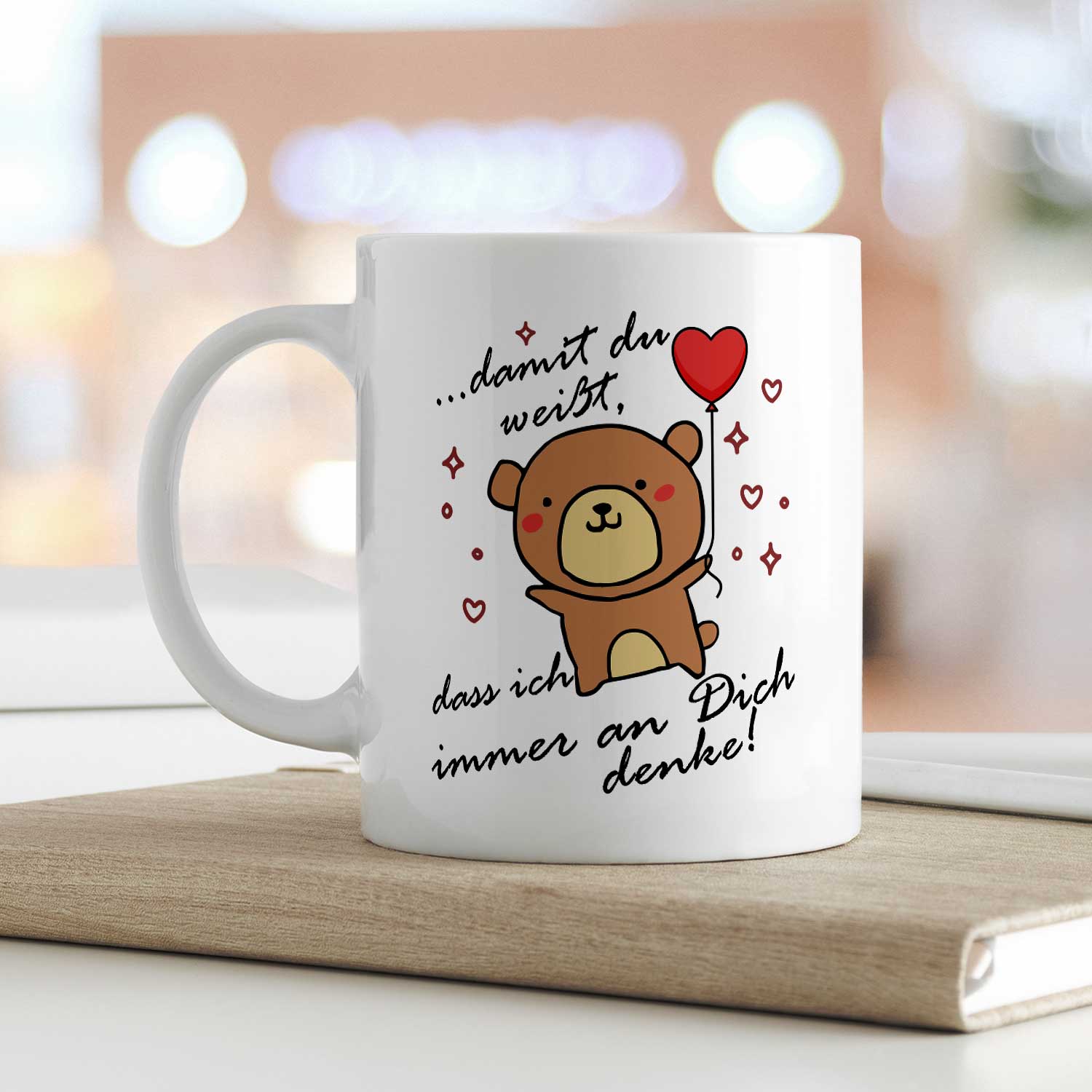 Bedruckte Tasse mit Spruch - Damit du weisst