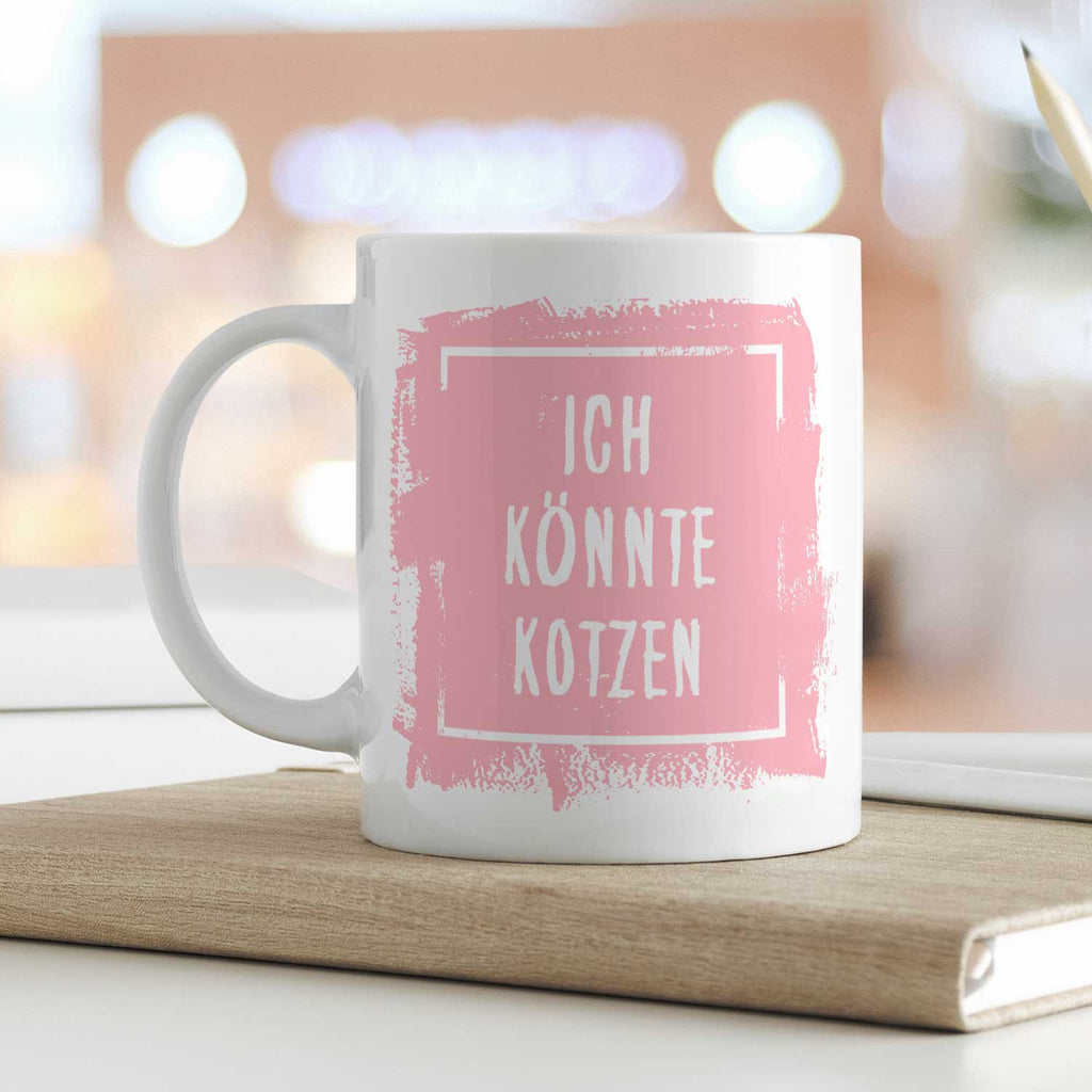 Bedruckte Tasse mit Spruch - "Ich könnte Kotzen"