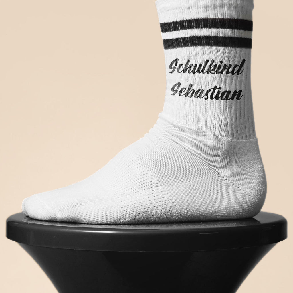 Tennissocken - Kinder Wunschtext - personalisiert mit Namen