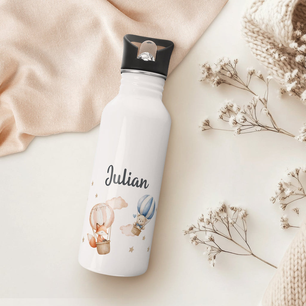 Bedruckte Trinkflasche aus Edelstahl - Ballon