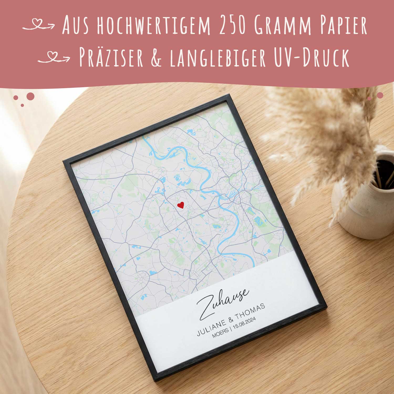 Personalisiertes Poster - Zuhause - Personalisiertes Geschenk