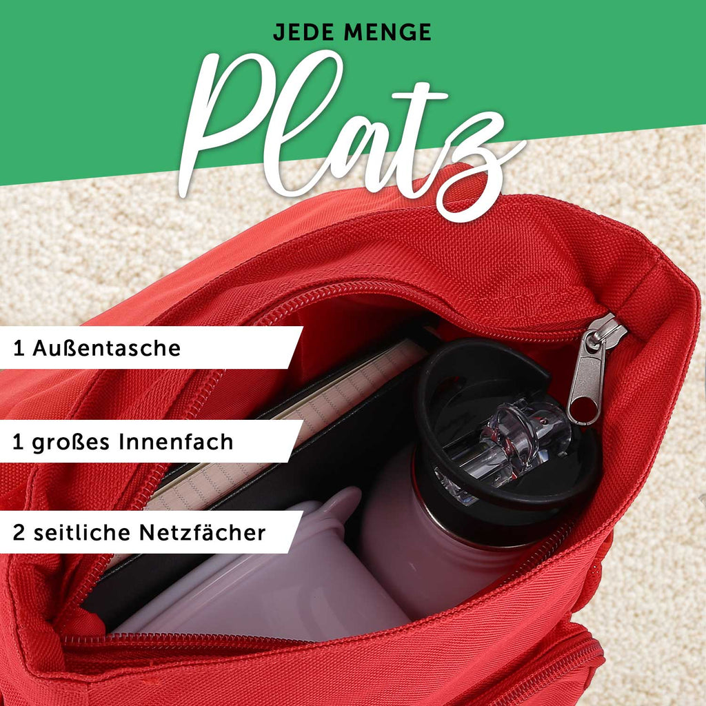 Bedruckter Rucksack für Kinder - Drache mit Name