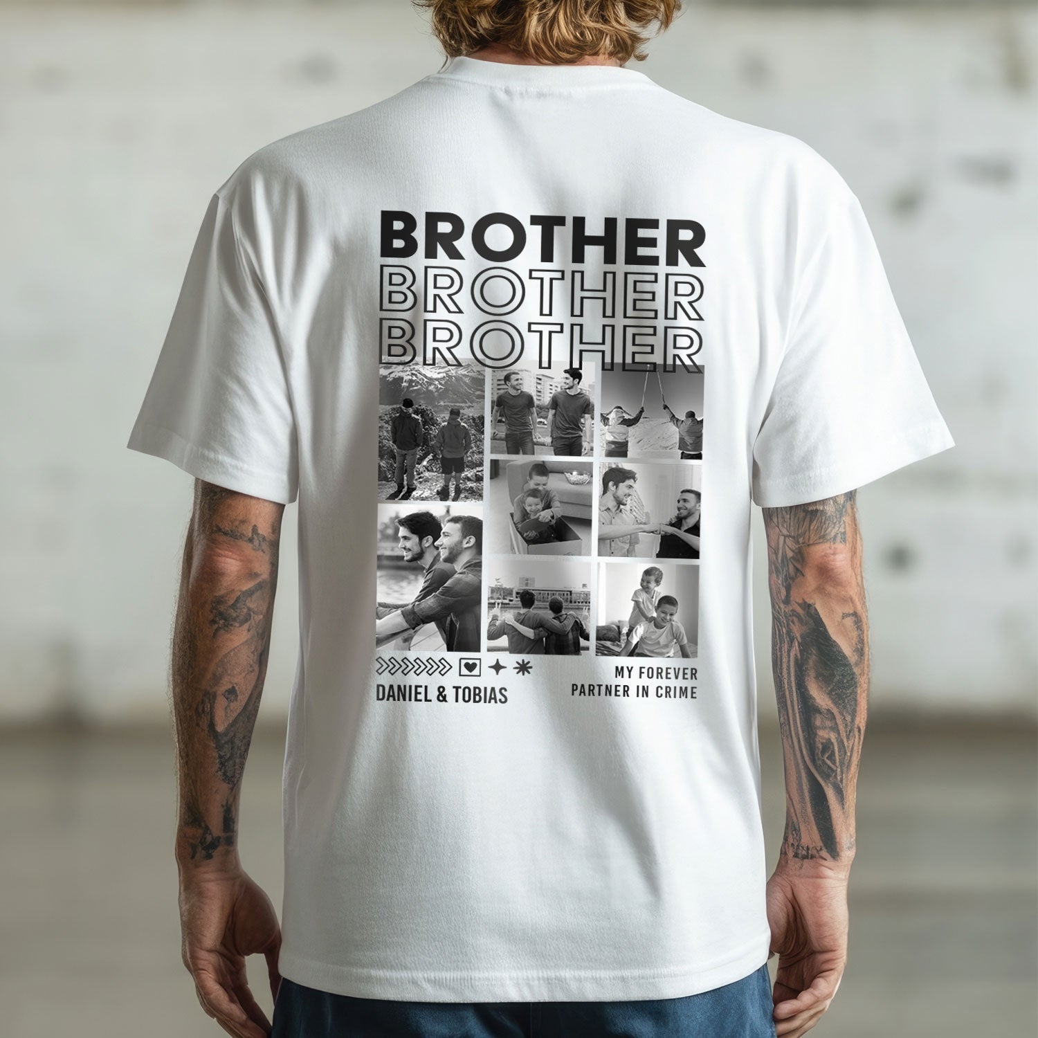 Personalisiertes Oversized T-Shirt - Brother