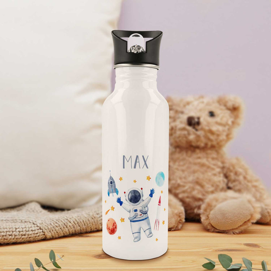 Bedruckte Trinkflasche aus Edelstahl - Astronaut