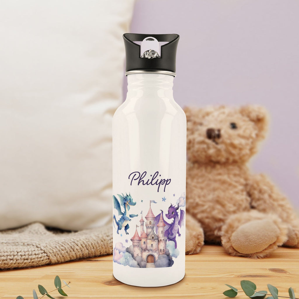 Bedruckte Trinkflasche aus Edelstahl - Drache