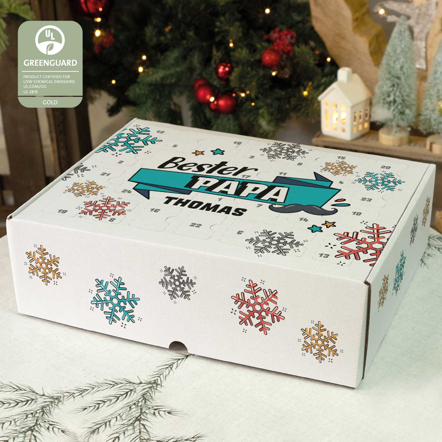 Personalisierter DIY Adventskalender mit Beste/Bester Design zum selbst Befüllen