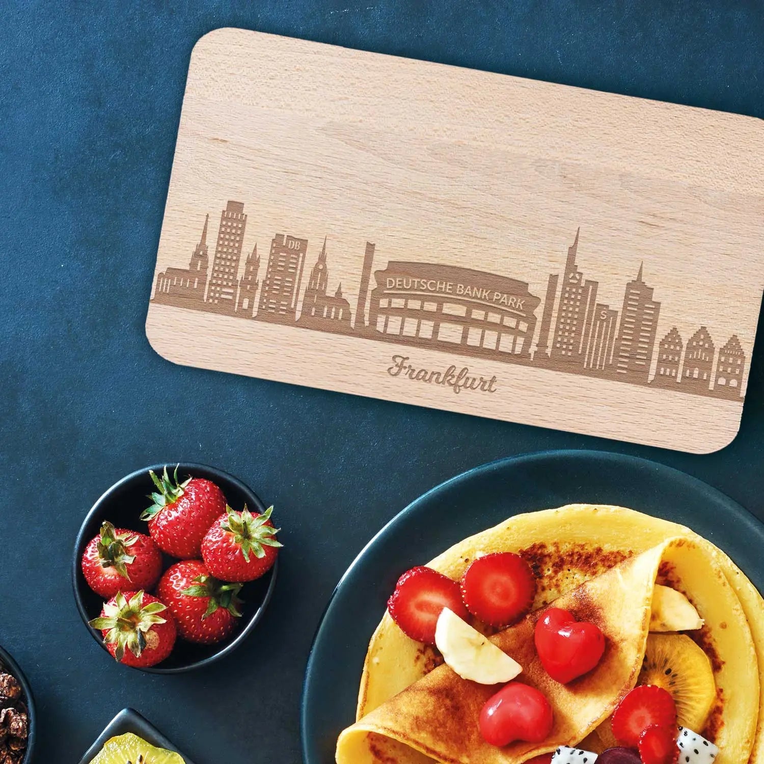Frühstücksbrettchen Skyline Frankfurt