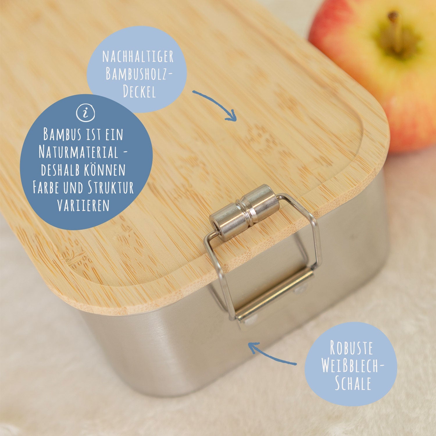 Brotdose mit Deckel für Kinder mit UV-Druck im "Waldfreunde" Design