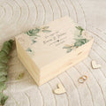 Erinnerungskiste mit UV-Druck im Wedding Love Design - Personalisiertes Geschenk zur Hochzeit