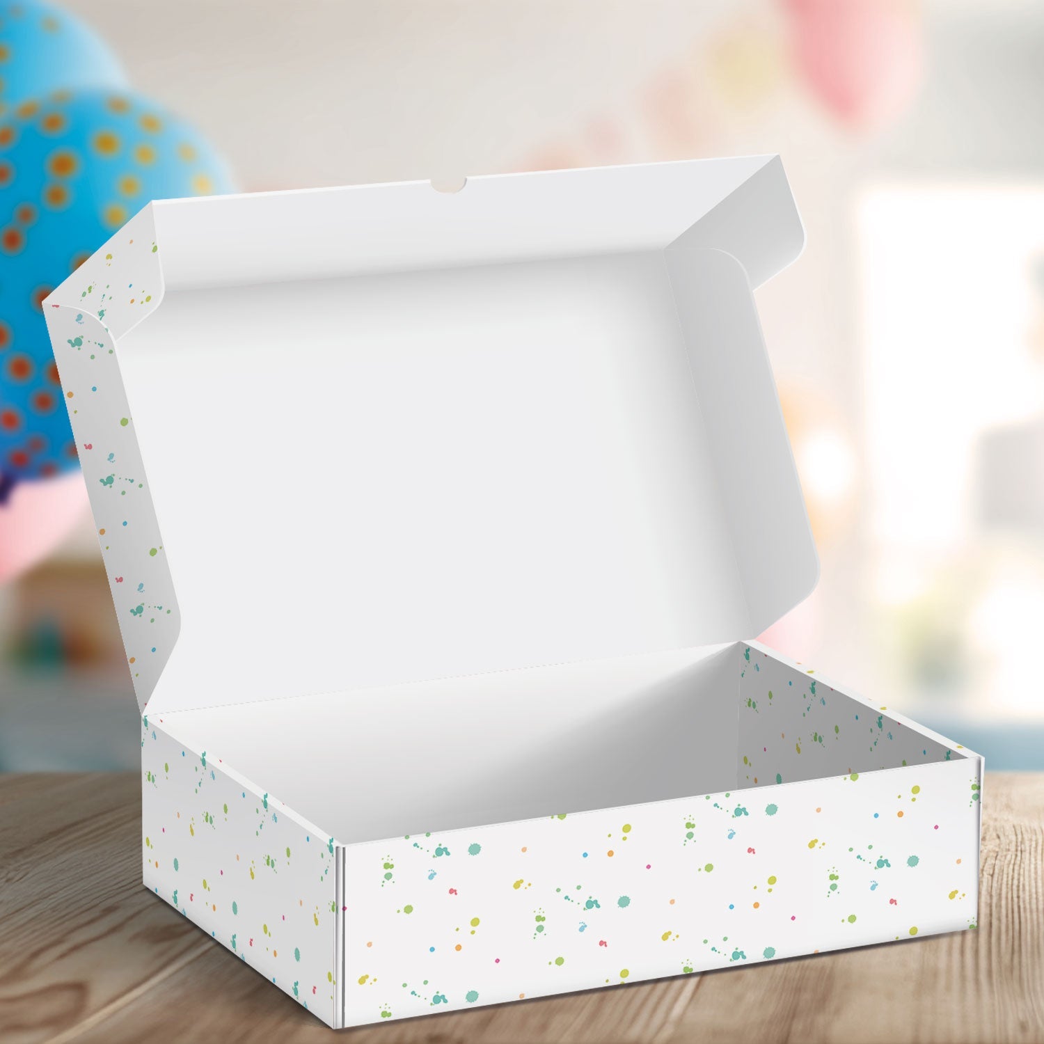 Personalisierte DIY Geschenkbox - Color Splash mit Wunschtext