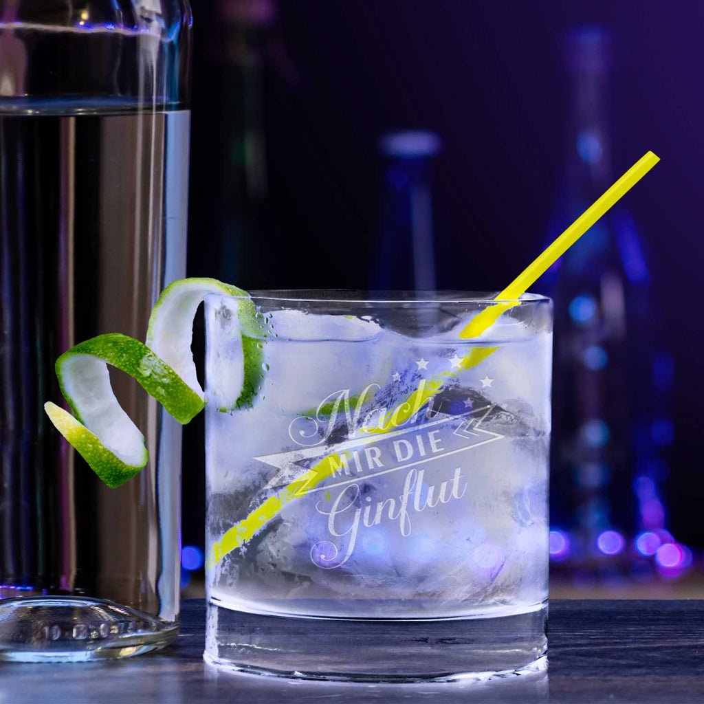 4er Set Montana GIN-Gläser - Party-Set  - Verschiedene GIN-Sprüche - GIN-Liebhaber