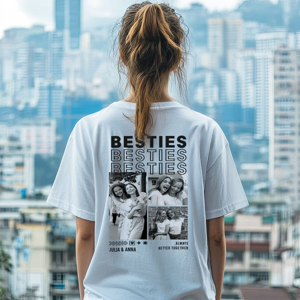 Personalisiertes Oversized T-Shirt - Besties