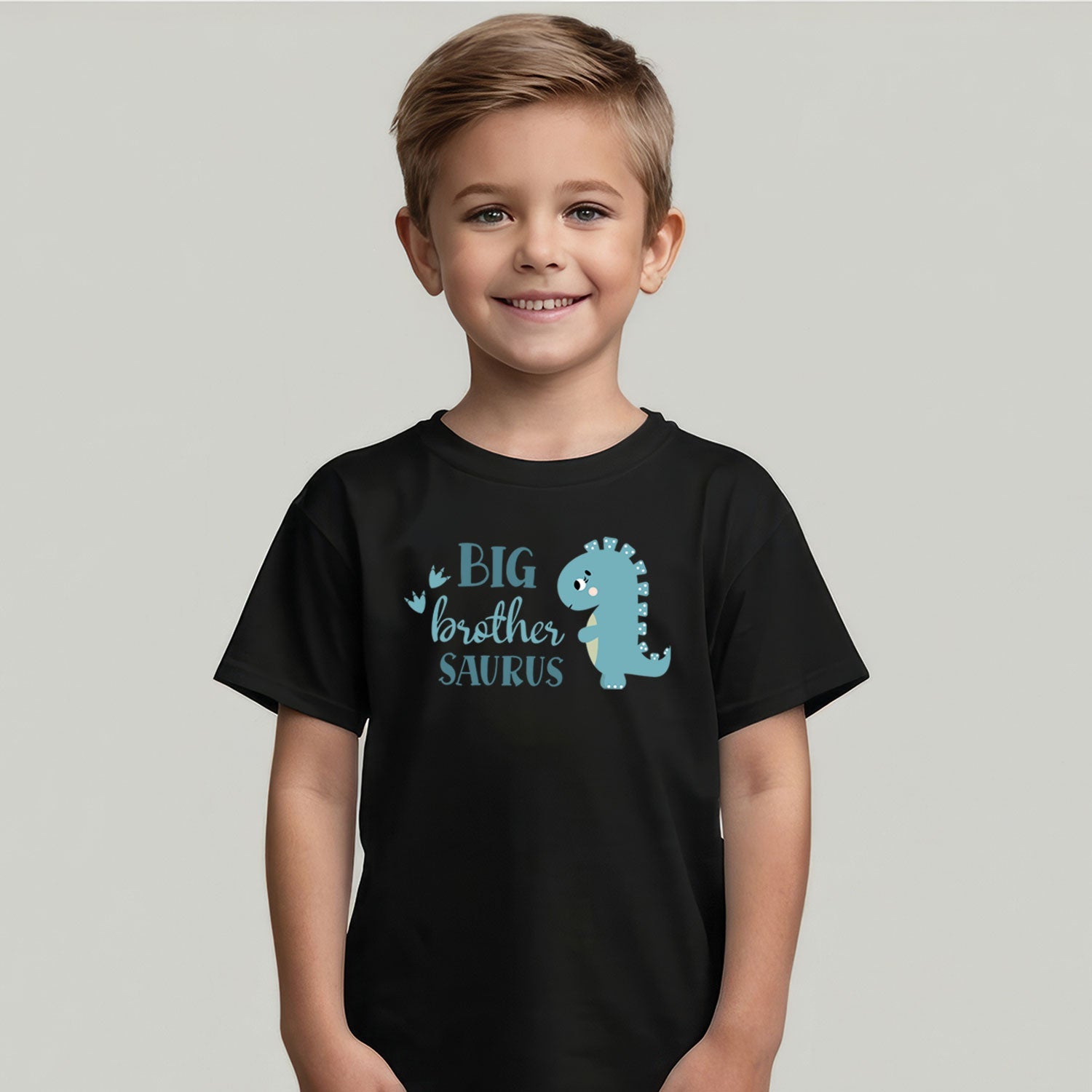 Bedrucktes T-Shirt für Kinder - Big Brother Saurus