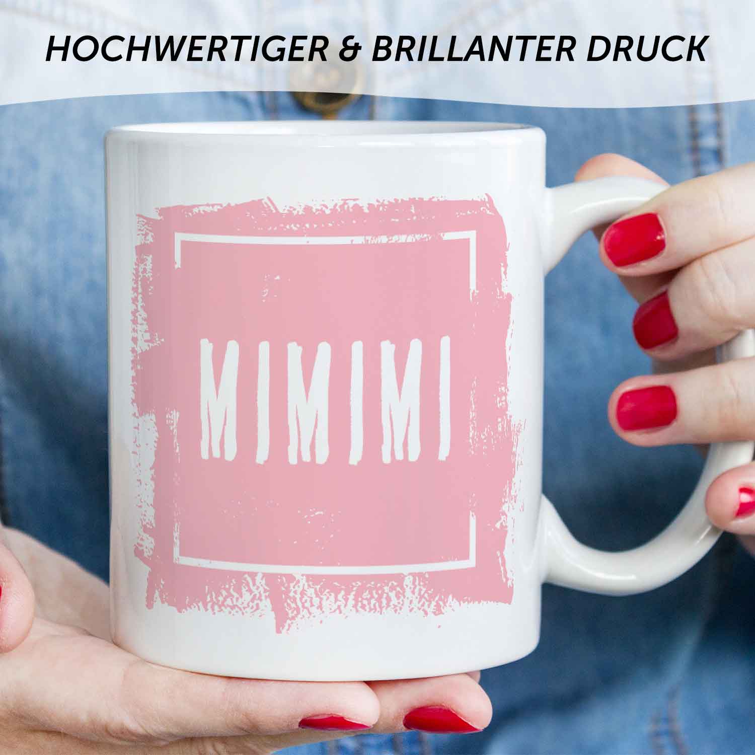 Bedruckte Tasse mit Spruch - "MIMIMI"