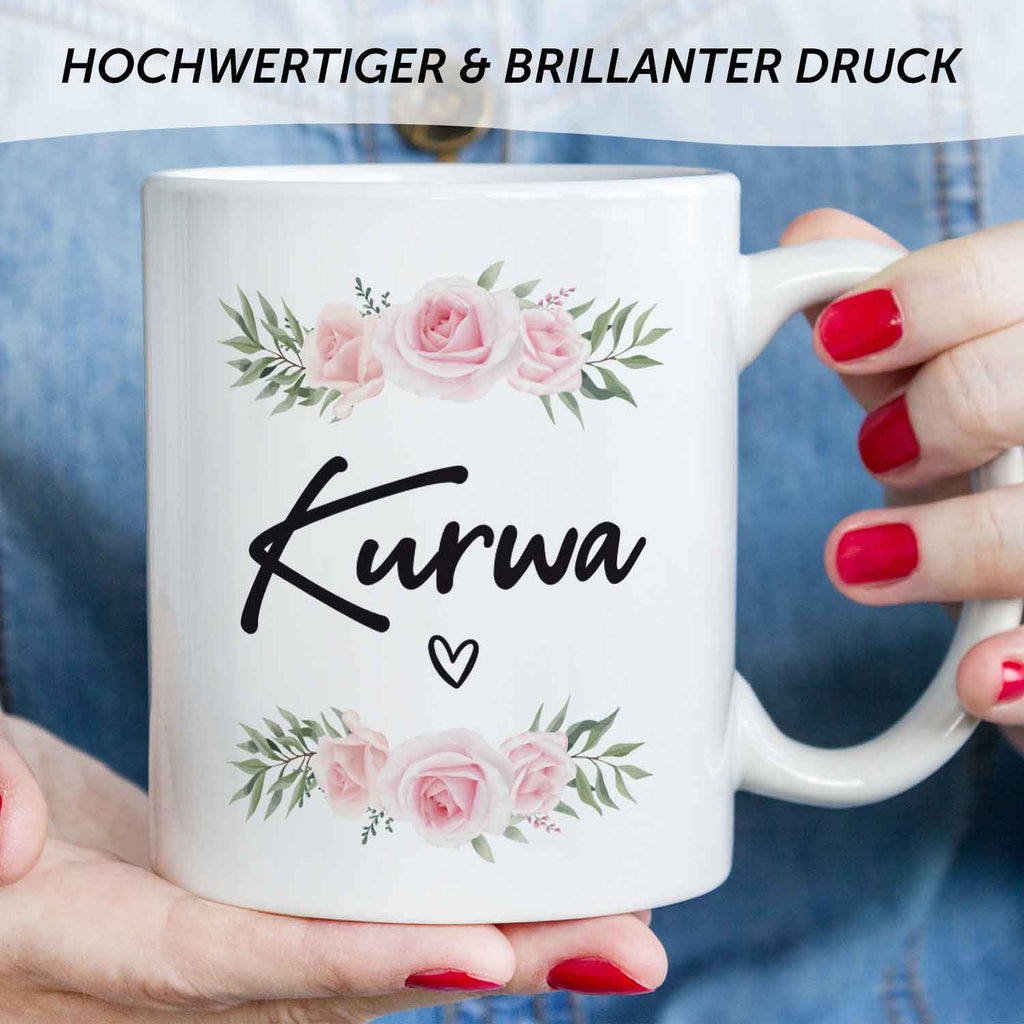 Bedruckte Tasse Kurwa