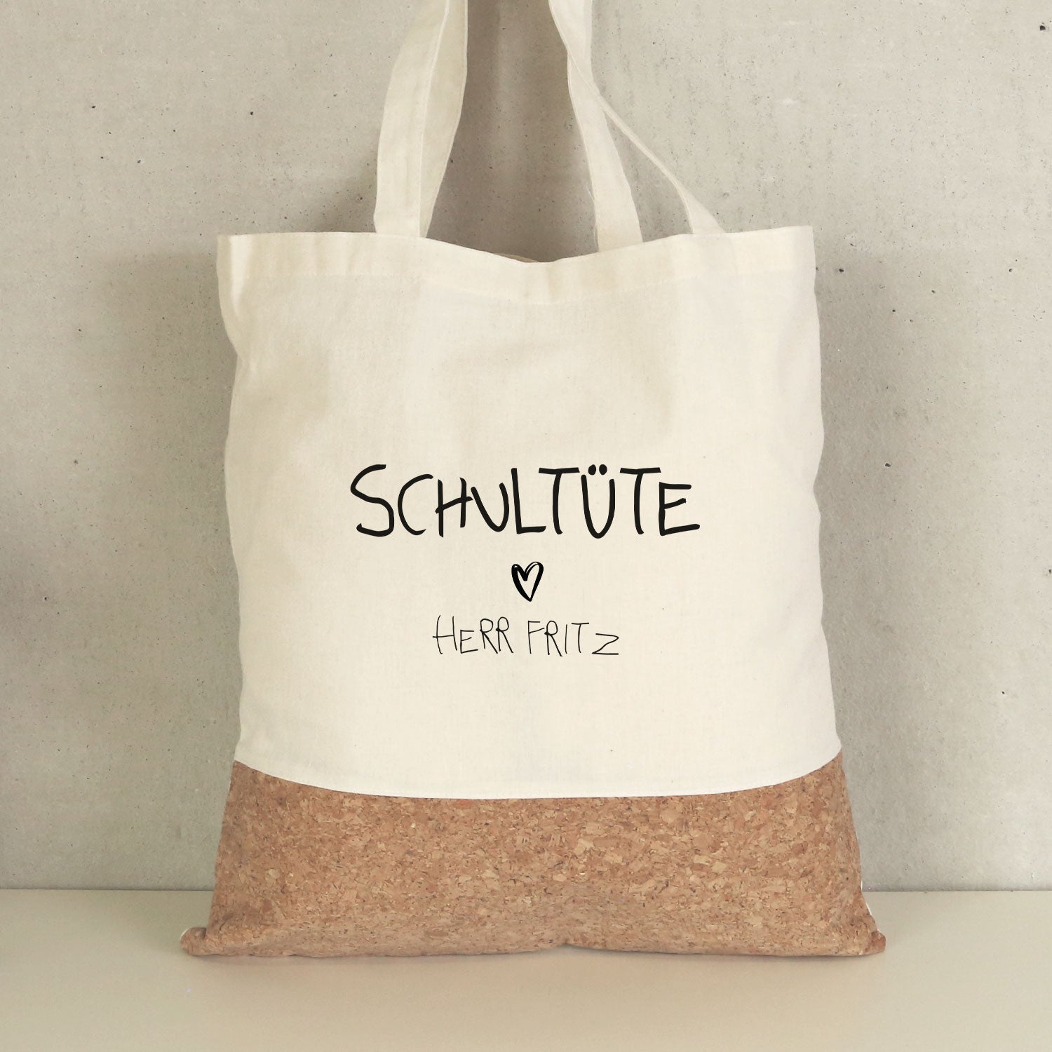 Einkaufstasche Kork - Schultüte