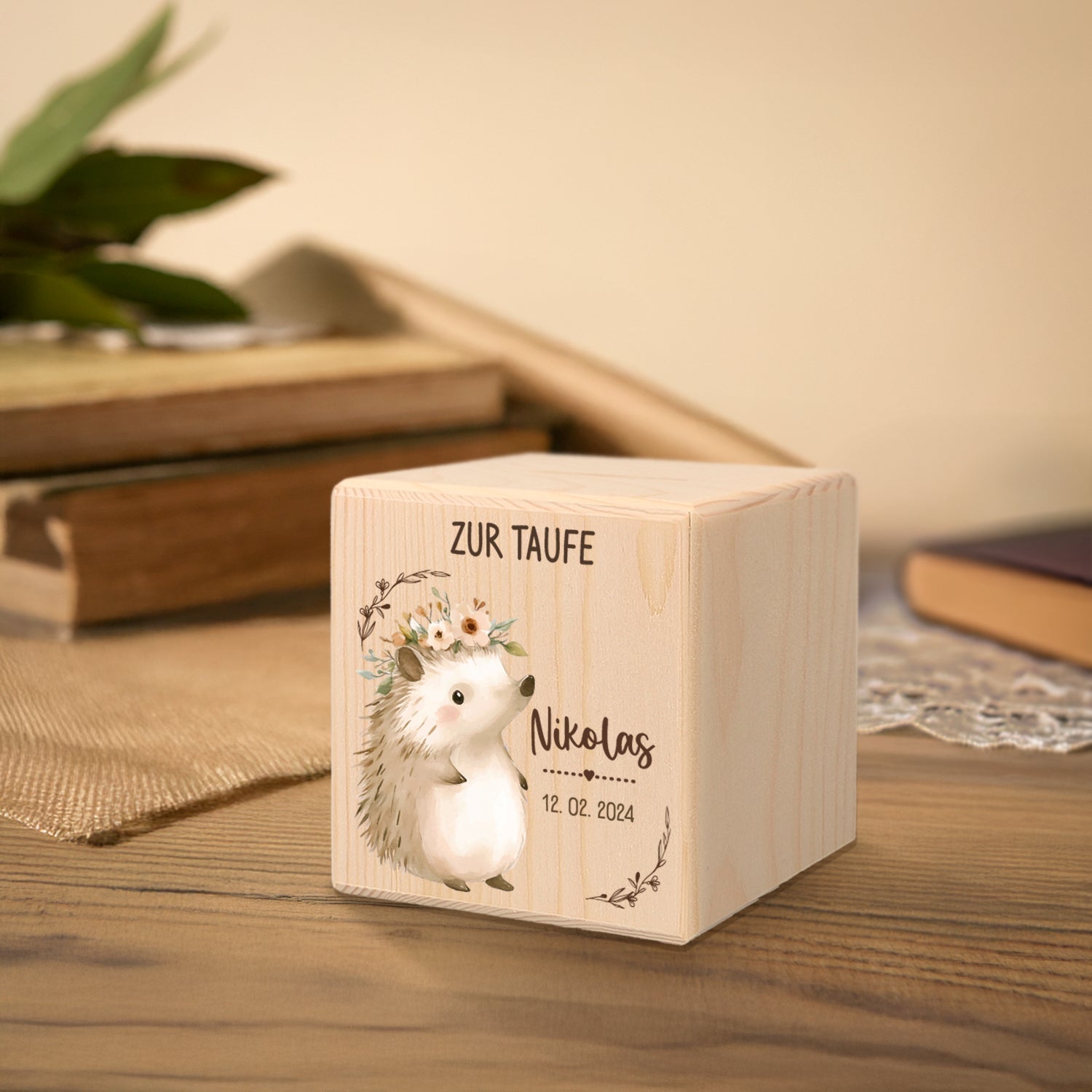 Spardose aus Holz - Tiere