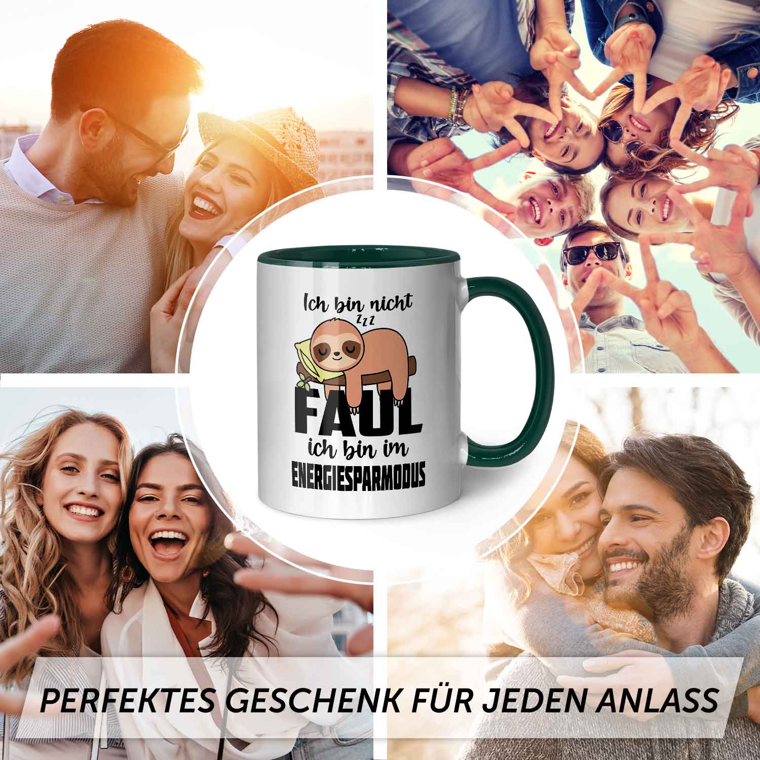 Bedruckte Tasse mit Spruch - Ich bin nicht Faul