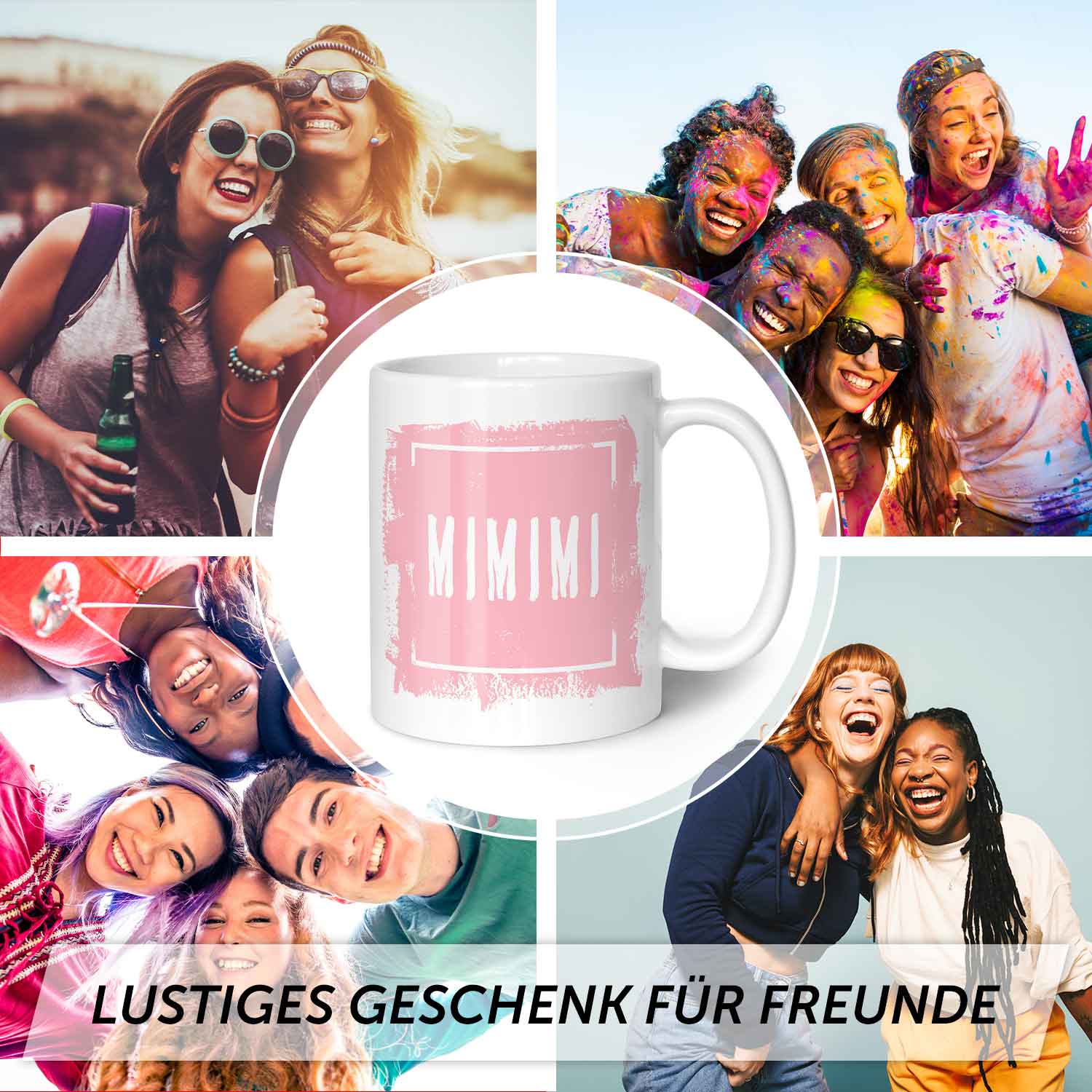 Bedruckte Tasse mit Spruch - "MIMIMI"