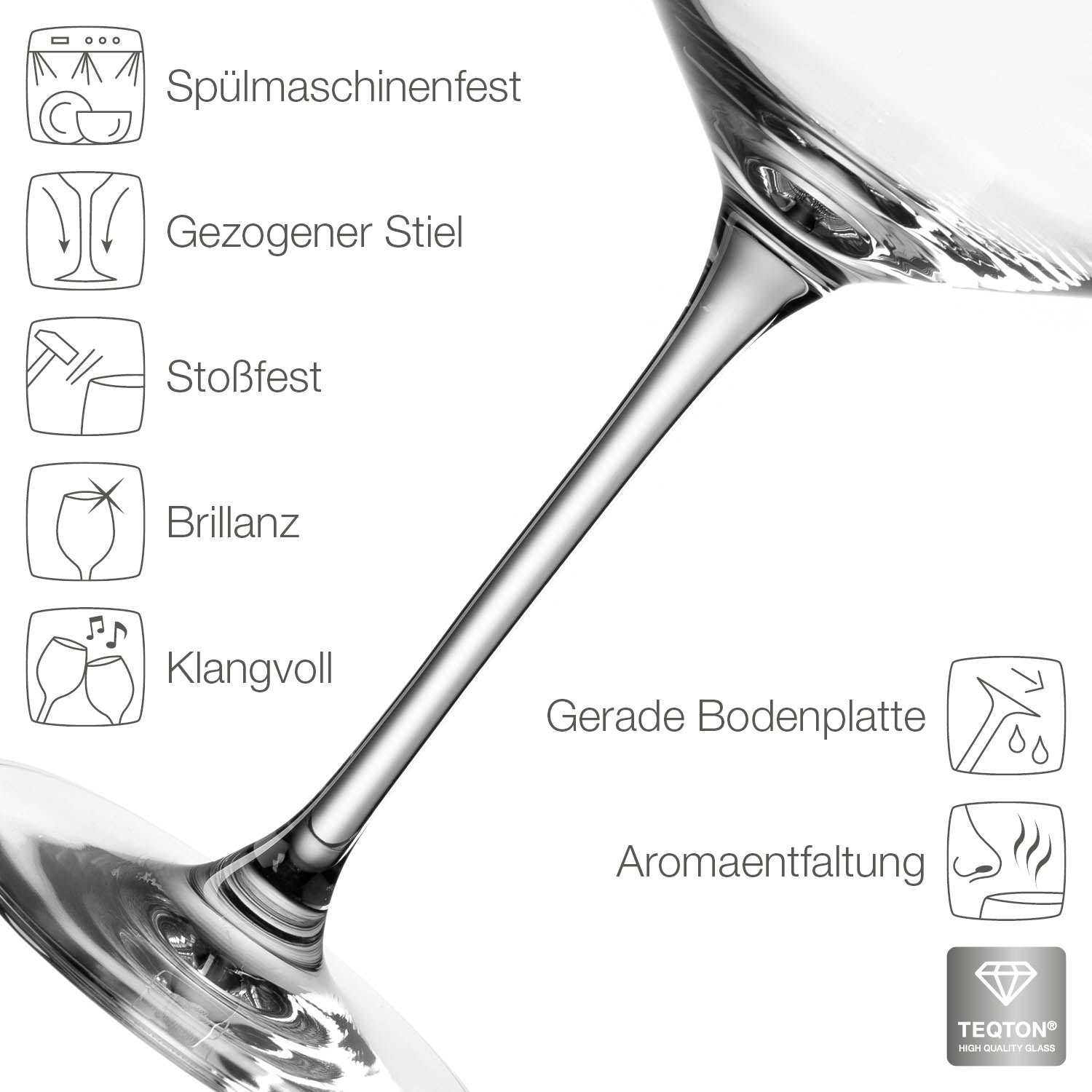 Leonardo Weingläser im "Perlenhochzeit - 30 Jahre" Design als Set