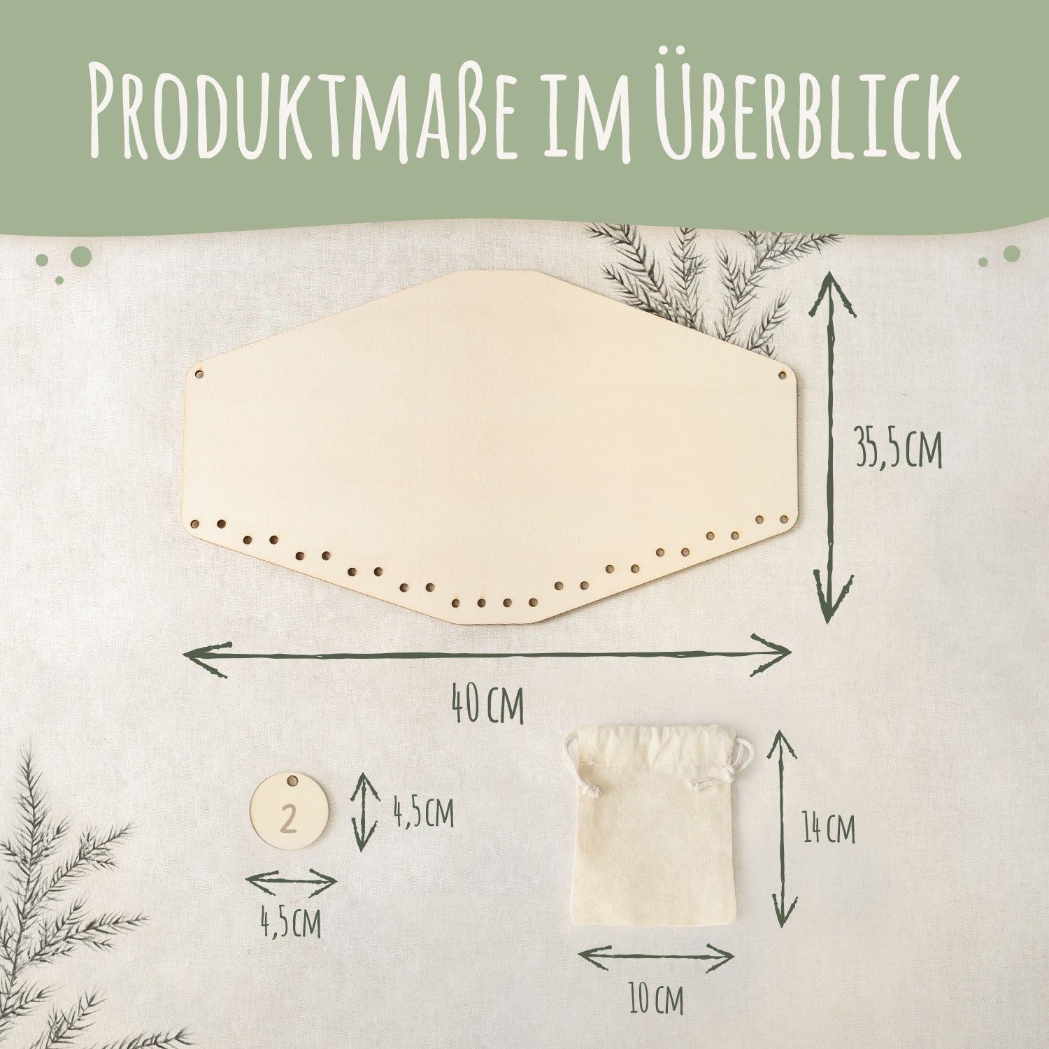 Personalisierter Adventskalender aus Holz mit Druckmotiv & Namen - Waldtiere
