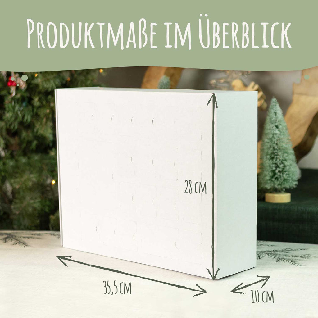 Personalisierter DIY Adventskalender mit Einhorn Design zum selbst Befüllen