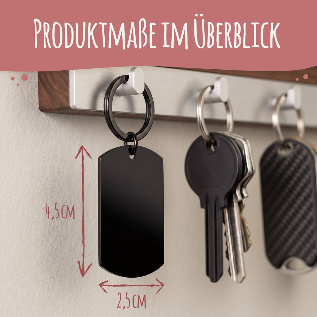 Metall Dog Tag mit Gravur - Dein Foto & Wunschtext