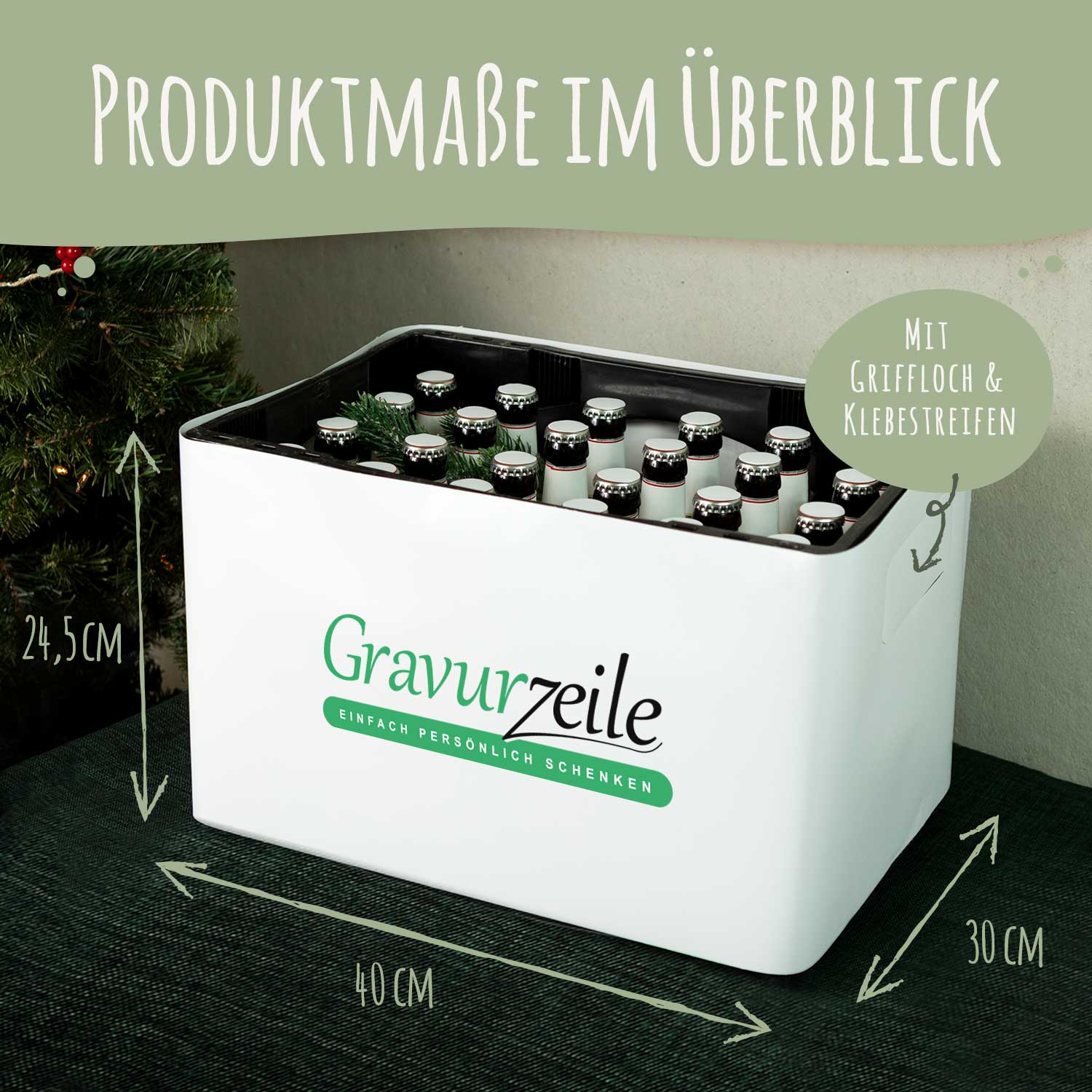 DIY Bierkasten Banderole mit 24 Deckelaufklebern - Bester Onkel