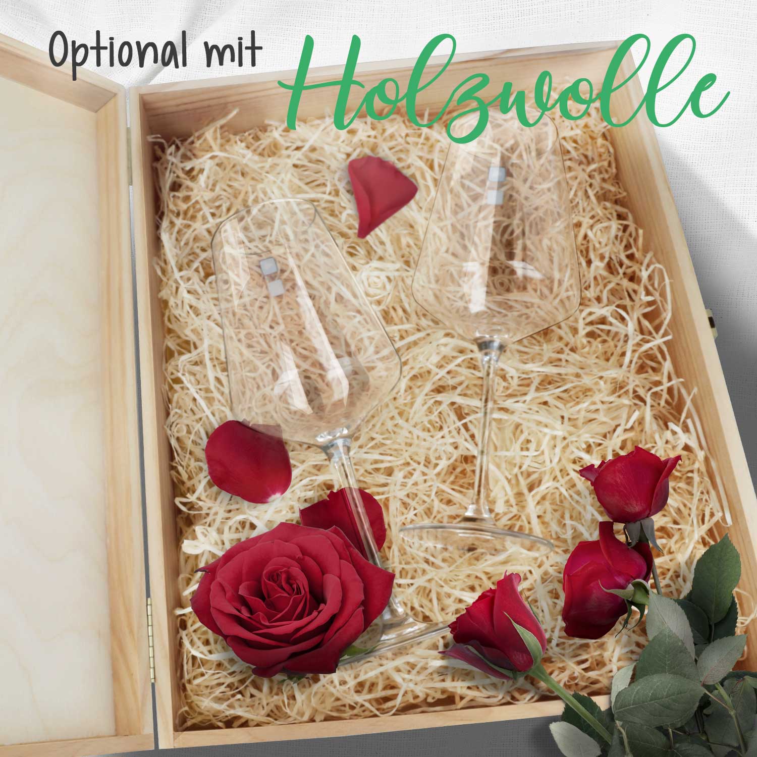 Leonardo Gläser mit Gravur - Hochzeitsauto & Wedding Love als Set