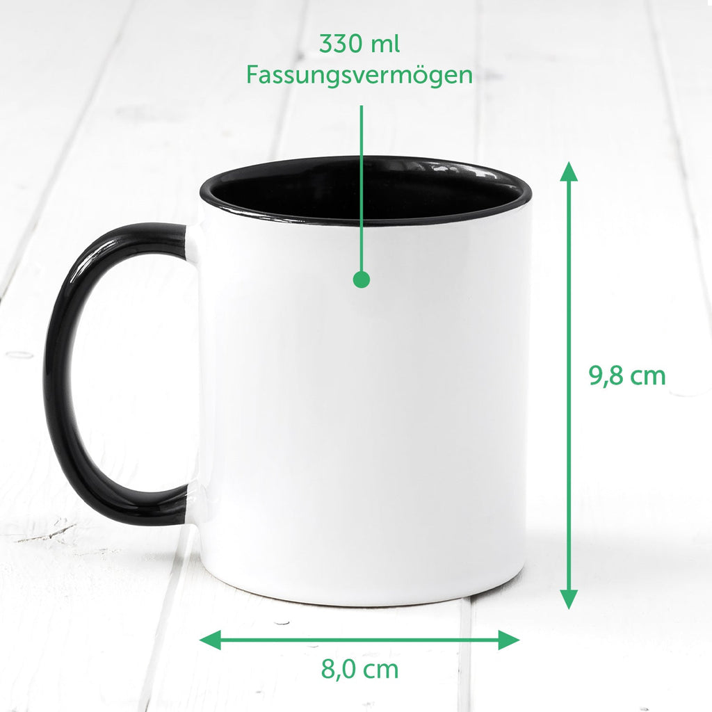 Bedruckte Tasse Faultier in Rente