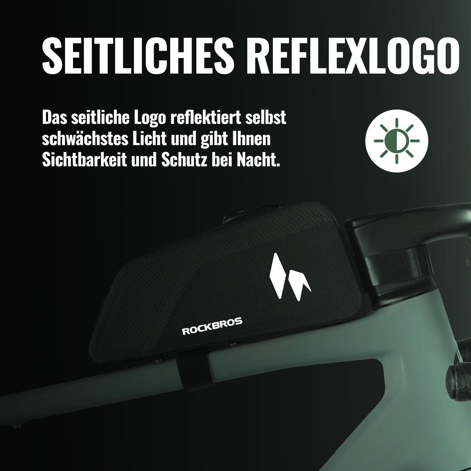 100% Wasserdichtes Oberrohrtasche 1L AS-151 RideMate