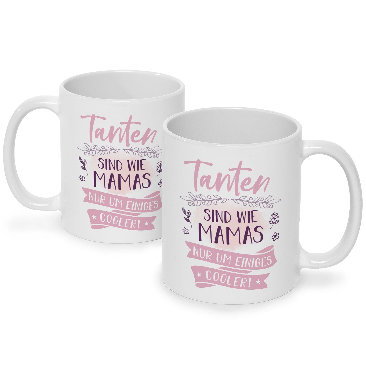 Bedruckte Tasse mit Spruch Tanten sind wie Mamas