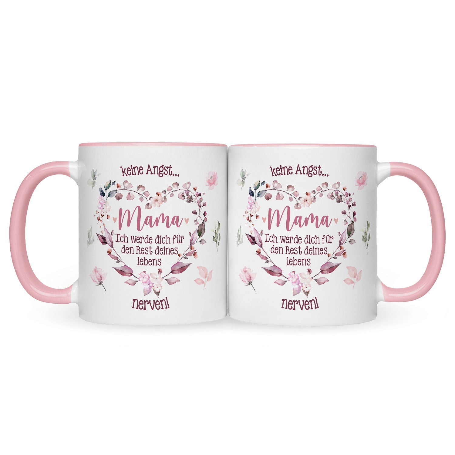 Bedruckte Tasse mit Spruch Keine Angst Mama
