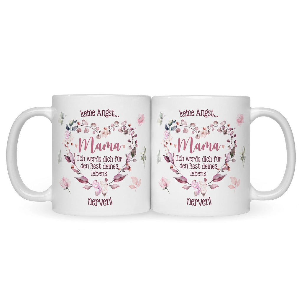 Bedruckte Tasse mit Spruch Keine Angst Mama