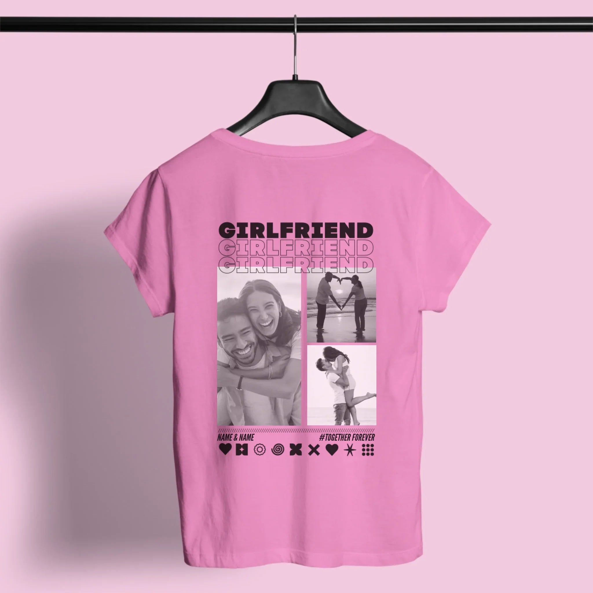 MY LOVE T-Shirt mit Euren Fotos personalisiert