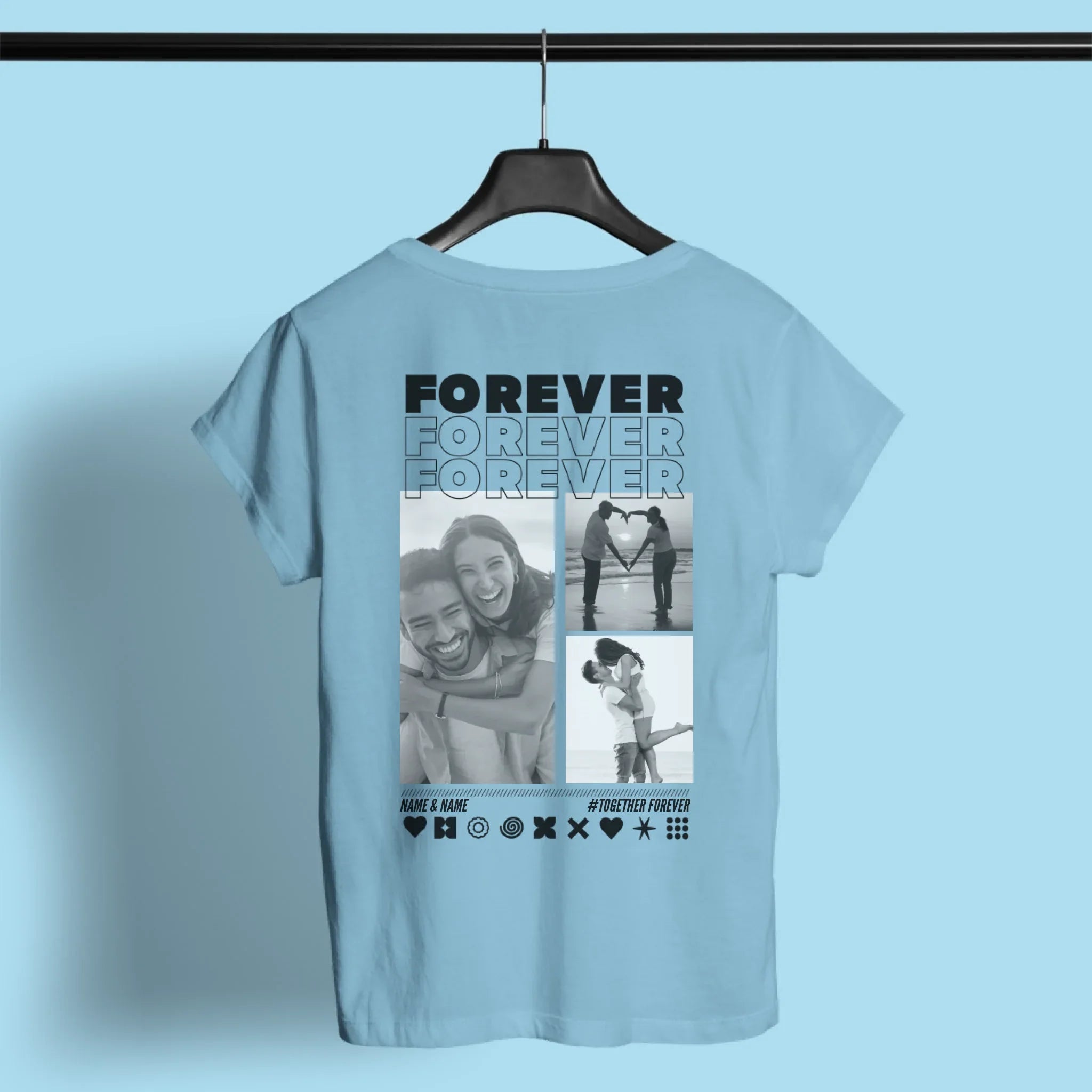 MY LOVE T-Shirt mit Euren Fotos personalisiert