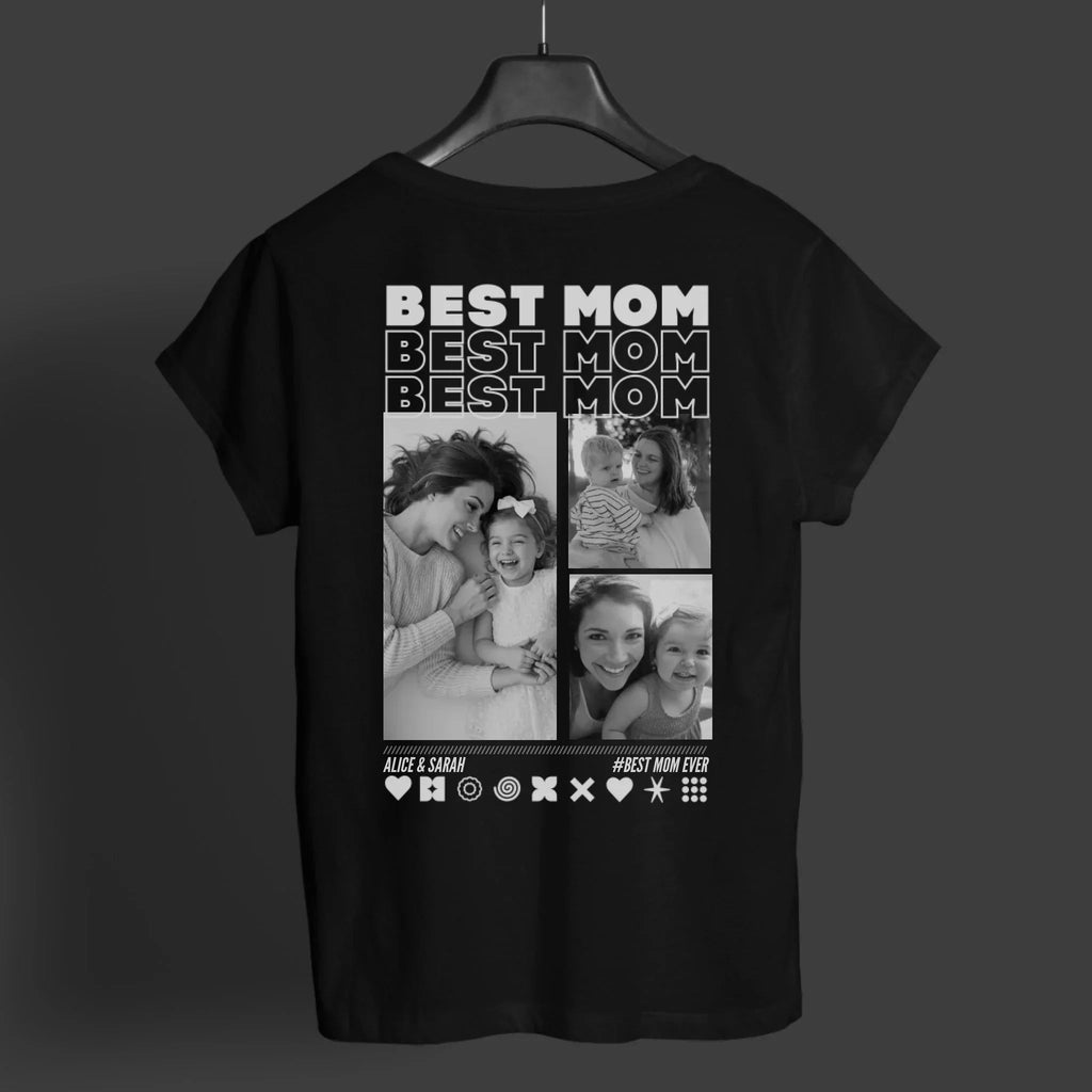 MAMA T-Shirt HOT MAMA mit Deinen Fotos personalisiert