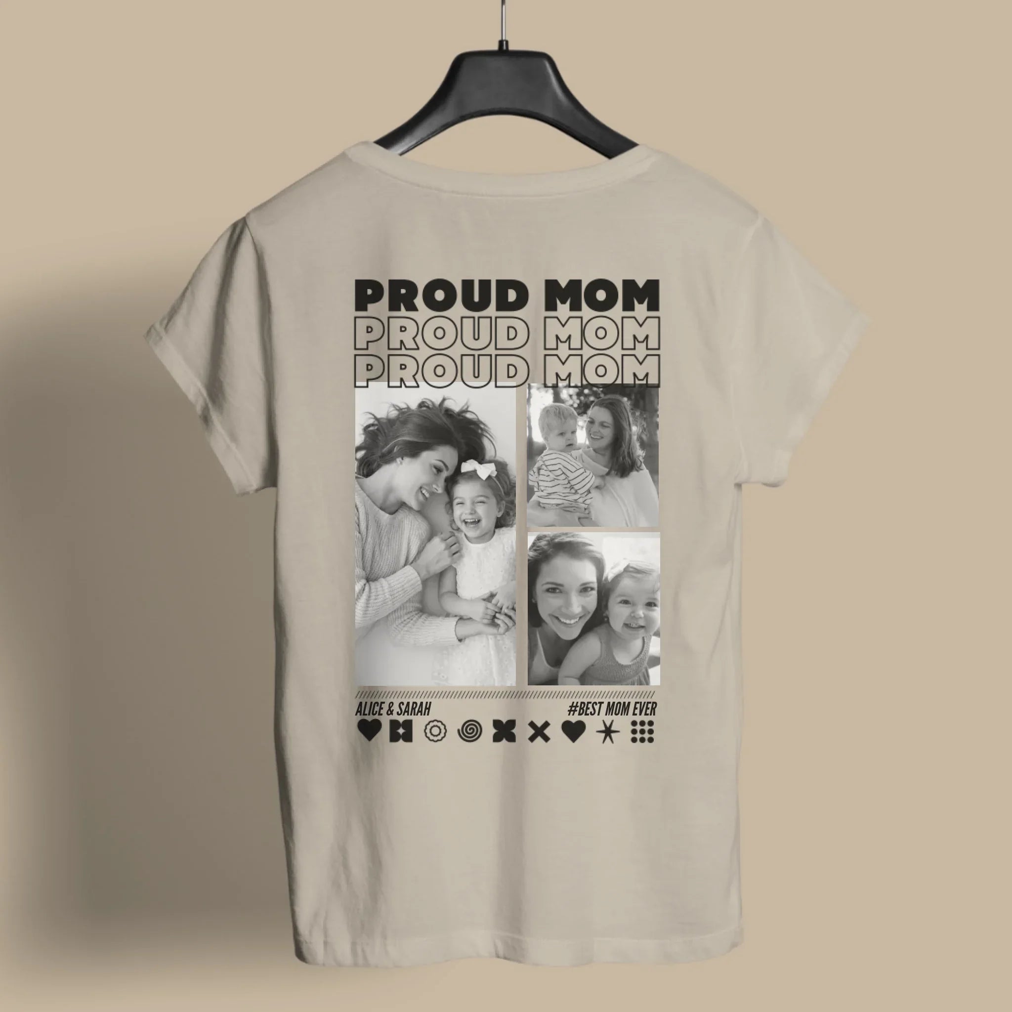 MAMA T-Shirt HOT MAMA mit Deinen Fotos personalisiert