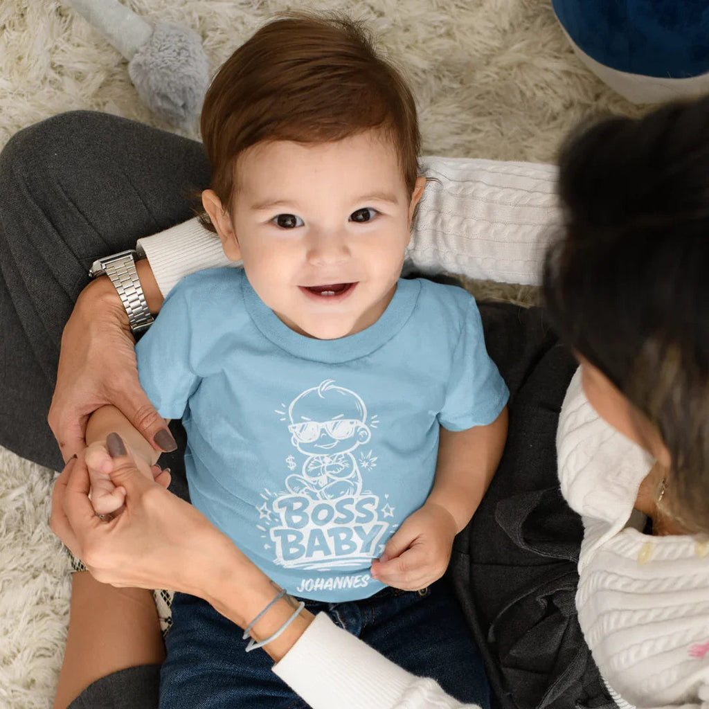 Baby T-Shirt BOSS BABY Rundhals personalisiert