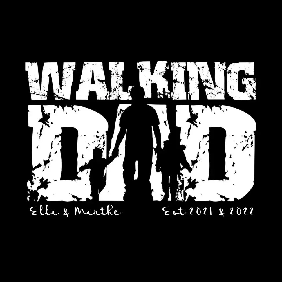 PAPA Hoodie WALKING DAD personalisiert