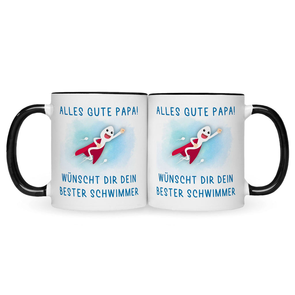 Bedruckte Tasse mit Spruch Bester Schwimmer