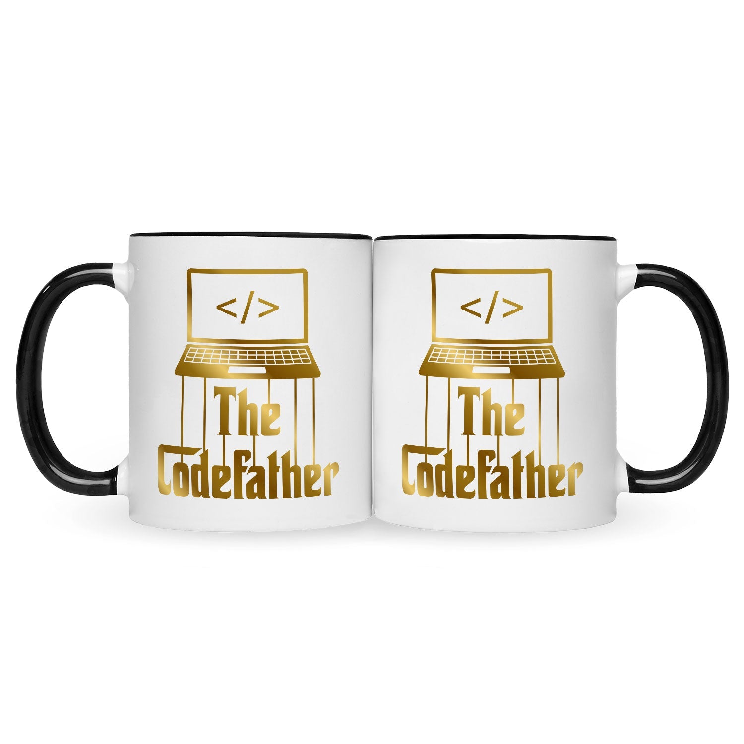 Bedruckte Tasse mit Spruch - The Codefather