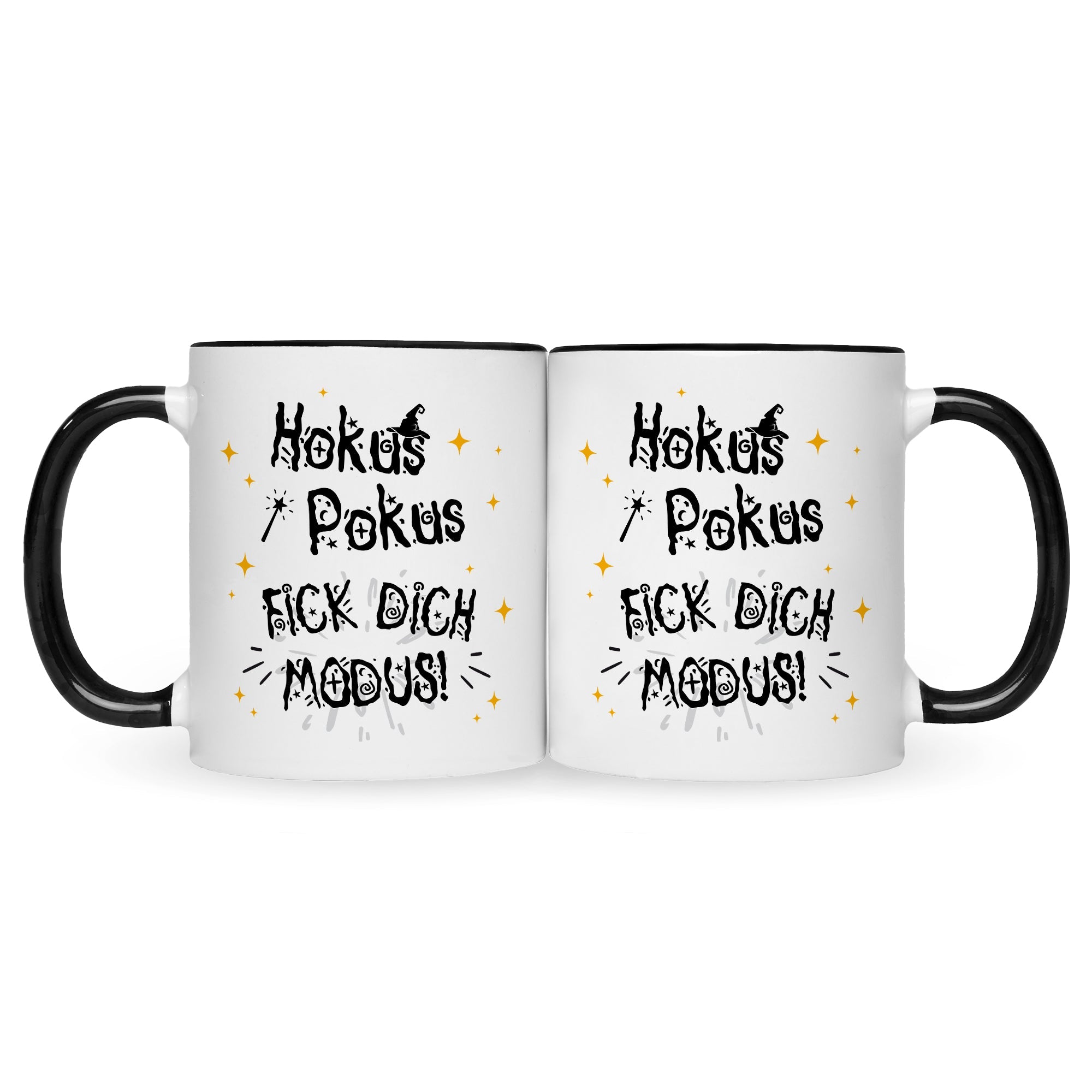 Bedruckte Tasse mit Spruch Hokus Pokus
