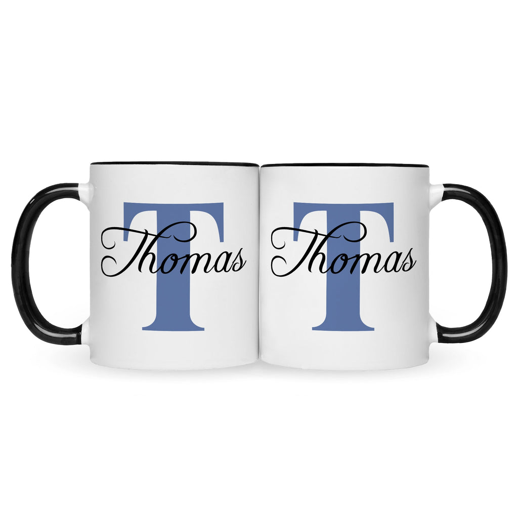 Bedruckte Tasse mit Initialen und Namen