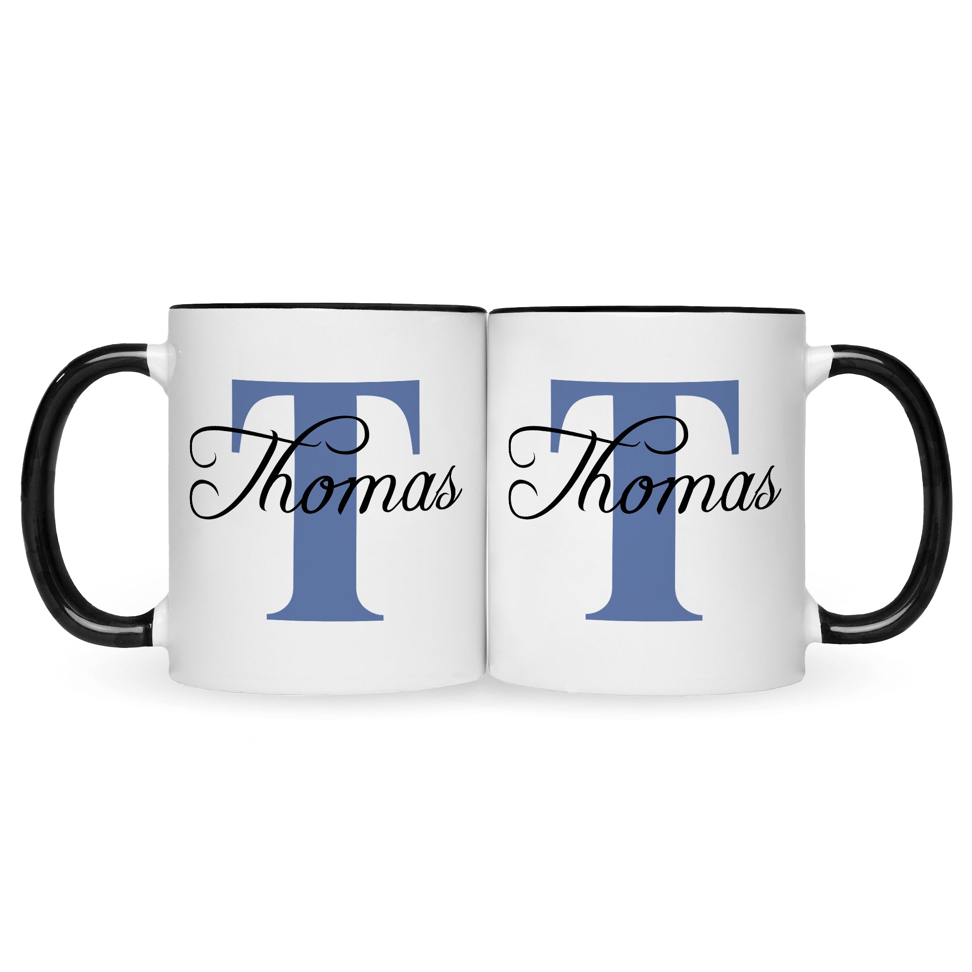 Bedruckte Tasse mit Initialen und Namen