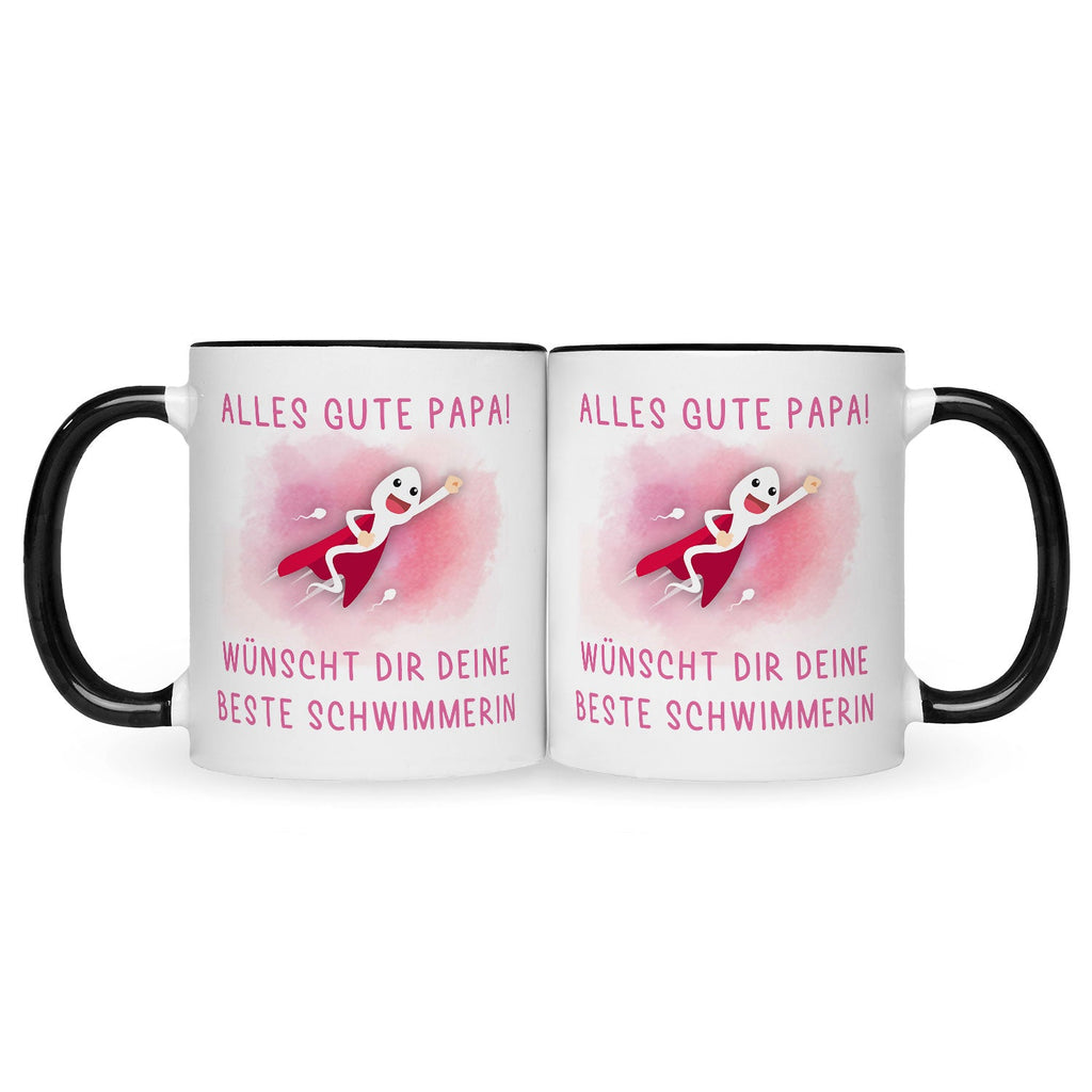Bedruckte Tasse mit Spruch Bester Schwimmer