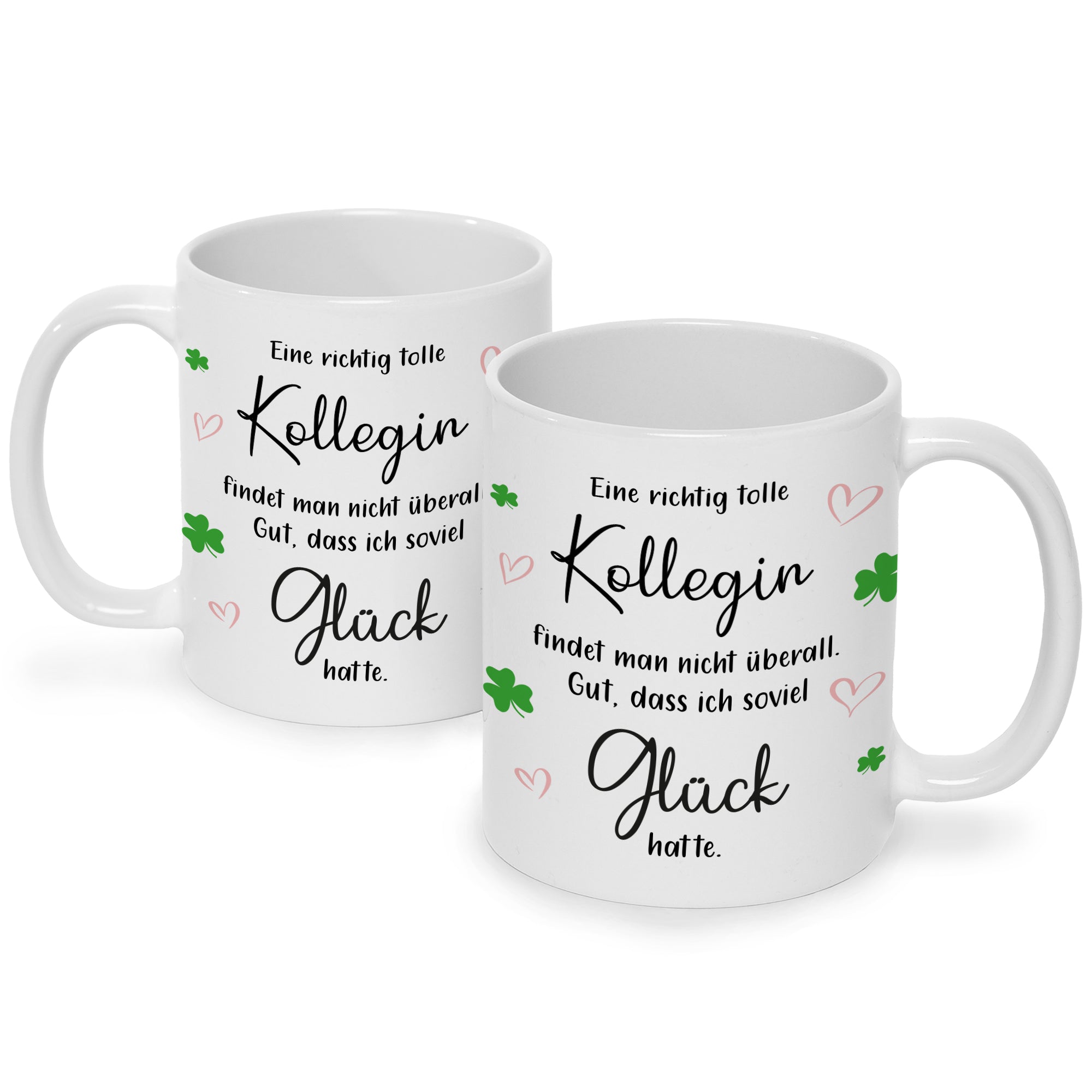 Bedruckte Tasse mit Spruch Tolle Kollegin
